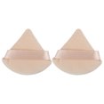 thumbnail image 1 of Unique Bargains 2 Pcs Loose Powder Puff Face Soft Triangle Puff Blender Beauty Makeup Tool Short Plush Beige, 1 of 6