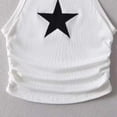 thumbnail image 4 of Tsesme Girls Star Print Tank Tops 2-14y, Casual Round Neck Sleeveless Tee, Summer Ribbed Knit Breathable Athletic Tanks, 4 of 6