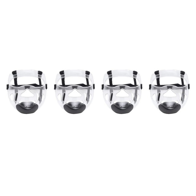 Clear Taekwondo Face Guard Espesado Cubierta Protectora Extraíble 4 Piezas Sunnimix protector facial