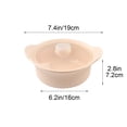 thumbnail image 3 of Microwave Vegetable Steamer, Collapsible Silicone Steamers With Lid, Food-grade Veggie Steamer Basket for Cooking Fresh & Frozen Vegetables Prep Meal, Dishwasher Safe (6.2''x7.4''x2.8'', Beige), 3 of 7