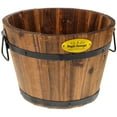 thumbnail image 4 of Tineasur Balcony Planters Wooden Flower Pot Coffee Wood 1Pack, 4 of 7