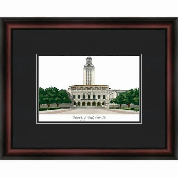 Campus Images TX959A 18''x 24'' University of Texas Austin Academic - Cherry and Black