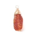 thumbnail image 2 of 20pcs Natural Amber Pendants Chips Charms with Brass Loops Light golden 10~29x8~11x7~10mm Hole: 2~2.5mm, 2 of 5
