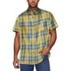 thumbnail image 1 of Blusa y camisa de manga corta con cuello vuelto para hombre, estilo casual, a cuadros, con botones, bolsillo y solapa, blusa de manga corta a la moda para hombre, 1 of 3