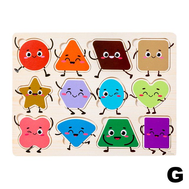 Wooden Puzzle Puzzle Early Education Toys Number Alphabet Puzzle S1Z9