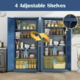 thumbnail image 6 of Polup 71" Tall Metal Kitchen Pantry Storage Cabinet with Doors and Adjustable Shelves Home Blue, 6 of 8