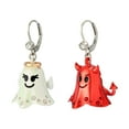 thumbnail image 2 of Betsey Johnson Women's Halloween Angel & Devil Mismatch Drop Earrings, 2 of 4
