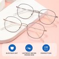 thumbnail image 4 of Computer blue light blocking glasses men and women polygonal UV filter glasses digital screen, 4 of 5