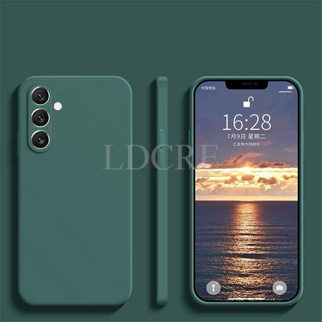 Funda de silicona líquida para Samsung Galaxy A54, carcasa protectora de TPU para Samsung A54, M54, M14, A34, A24, A53, A14, A04E, A04, A04S, A23, A33 Fivean unisex