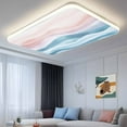 thumbnail image 3 of Ceiling Light Cover for Classroom, Abstract Coastal Magnetic Fluorescent Light Covers Filter for School,Office, 2X4&nbsp; FT, Pack of 4, Watercolor Sky Ocean Pink Blue, 3 of 8