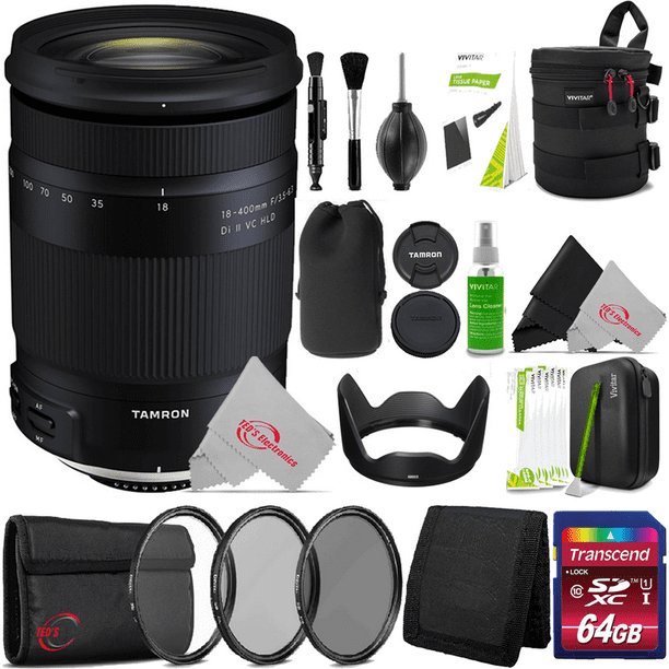 Tamron 18 400mm F 3 5 6 3 Di Ii Vc Hld F Mount Lens Dx Format Lens For Nikon F Accessory Kit Walmart Com Walmart Com