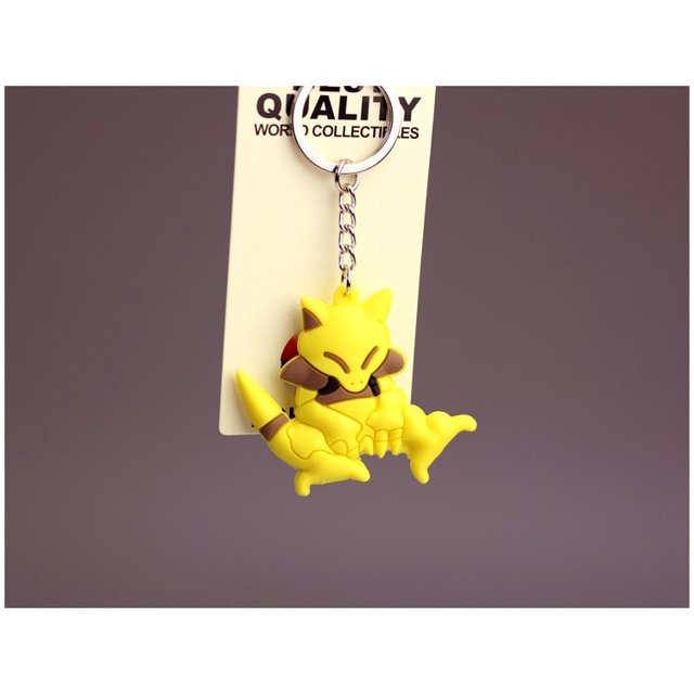 Pokemon Anime Marowak Abra Gengar Ponyta Porygon aleación llavero de silicona accesorios colgante bolsa llavero colgante regalos de cumpleaños Dengxun unisex