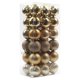 thumbnail image 1 of Yuarrent 36 piezas ventana pared Navidad adorno hogar Oficina árbol colgante reutilizable vacaciones Festival decoración ornamento Kits de decoración para fiestas Oro, 1 of 6