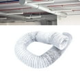 thumbnail image 6 of Flexible Dryer Vent Hose Exhaust Pipe Exhaust Hose Aluminum Foil Ducting Exhaust Duct for Heating and Cooling Green Houses Boat Blower Fan Vent 5.91inch, 6 of 8