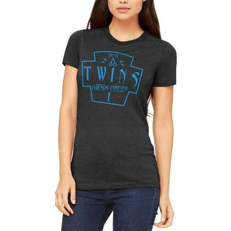 Twins Best Friends Forever Distressed First Juniors Soft T