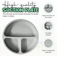thumbnail image 4 of Aha Essentials Baby Feeding Set Suction Bowl Plate Bib Utensils, 4 of 7