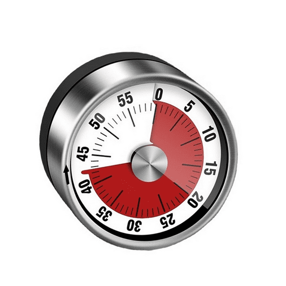 Compact Mechanical Kitchen Timer in Stylish Design for Time Management