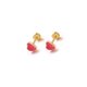 thumbnail image 2 of Qarigey 2 uds. de tornillo para mujer, pendientes de acero a la moda con temperamento de corazón exquisito Multicolor, regalo de joyería de Ropa, zapatos y accesorios Miscelánea Rojo Qarigey AP017353-02, 2 of 6
