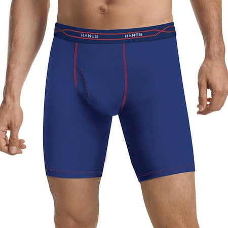 hanes boxer briefs leg temp performance cotton freshiq cool walmart pack