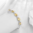 thumbnail image 6 of Juwaliy 18K White Gold Plated Oval Tennis Bracelets for Women,November Birthstone Bracelet Yellow Citrine Jewelry Valentines Mother's Day Gift for Mom, 6 of 8