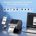 thumbnail image 2 of Impresora térmica de etiquetas Omezizy D520BT Bluetooth con 1 rollo, 2 of 9
