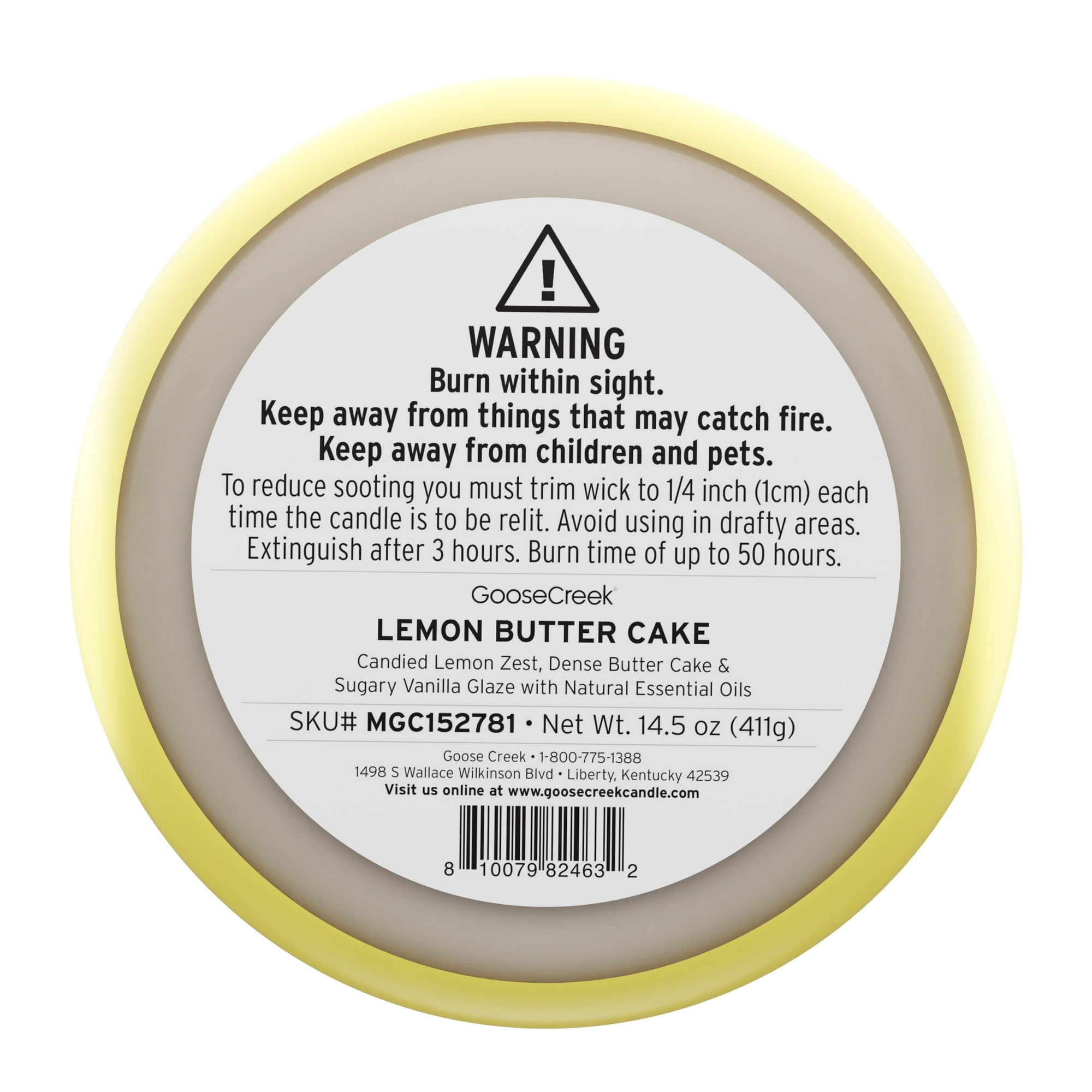 Goose Creek 3-Wick Lemon Butter Cake Scented Jar Candle