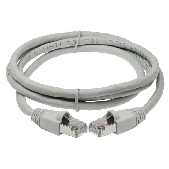 SF Cable 6 feet Cat6A Shielded (STP) Ethernet Network Cable - Gray