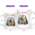 thumbnail image 4 of Merry Christmas Santa Reindeer Antlers Mastiff Sleigh Xmas Winter Holiday Mug Mastiffs Dog Lover Gifts Idea Coffee Tea Cup - 00023, 4 of 4