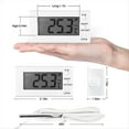 thumbnail image 5 of Digital Oven Thermometer with Probe -58°F to 572°F, High Low Temperature Alarm, LCD Display, Celsius/Fahrenheit Switch, 5 of 7