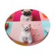 thumbnail image 1 of Disketp Colorful Dog Cat Collage Funda Redonda para Taburete, Funda de Cojín para Silla de Bar Suave y Elástica-13 inch, 1 of 7