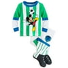 Disney Store Mickey Mouse Soccer Long Sleeve Footed PJ Pals Pajama for Baby Boys