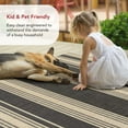 thumbnail image 5 of Romy Striped Indoor/Outdoor Area Rug, 4' x 6', Montana Charcoal, 5 of 9