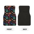 thumbnail image 2 of Zufioo Animals Under Water Print Car Floor Mats Four-piece Set, Car Interior Accessories - Corrosion-resistant, Non-Slip, Suitable for Cars, Trucks, Vans, 2 of 7
