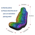 thumbnail image 5 of Yiaed Multicolored Butterflies Print Car Seat Covers,Universal Auto Seats Protector Fits for Car,SUV Sedan,Truck,Automotive Seat Covers & Accessories-2 PCS, 5 of 9