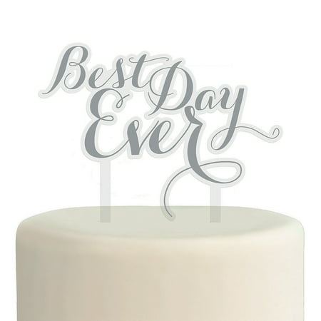 Fun Express - Best Day Ever Cake Topper for Wedding - Home Decor - Gifts - Wedding & Bridal - Wedding - 1