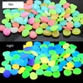 thumbnail image 3 of Limei 100 Pcs New Colorful Glow in The Dark Pebbles Stones Rocks for Fish Tank Aquarium Garden Walkway, Random Color, 3 of 6
