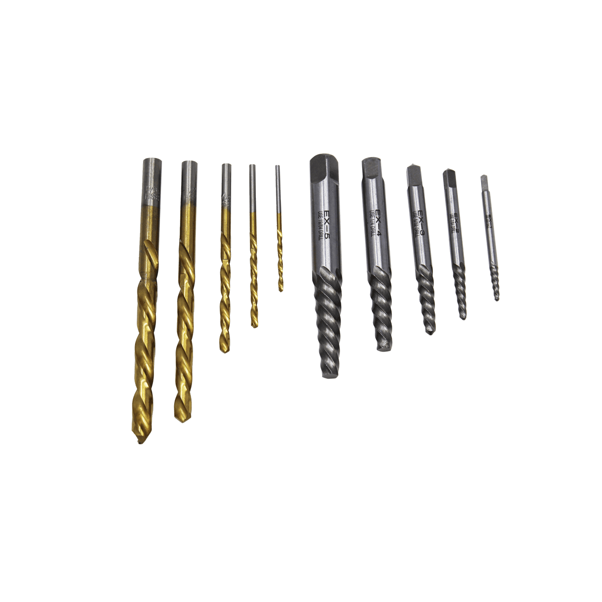 K Tool International Extractor Drill Bit Set 10 pc