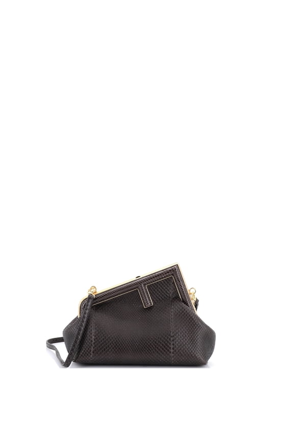 Pre-Owned First Bag Python Small By Rebag