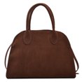 thumbnail image 1 of Bolso de mano informal para mujer, bolso de ante de gran capacidad, bolso Hobo elegante de Color sólido, 1 of 9