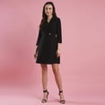 thumbnail image 5 of Globus Women Shawl Lapel Solid Mini Workwear Blazer Dress, 5 of 6