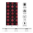 thumbnail image 2 of Polyester Long Towel Multi-Size Water Absorption Good Bright Fluffy Soft For Bathroom Swimming Pool Beach Outdoor Travel Argyle Plaid Darkred_1, 2 of 8