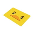 thumbnail image 2 of MKHERT Cartoon Yellow Duck Face Funny Animal Doormat Rug Home Decor Floor Mat Bath Mat 30x18 inch, 2 of 3