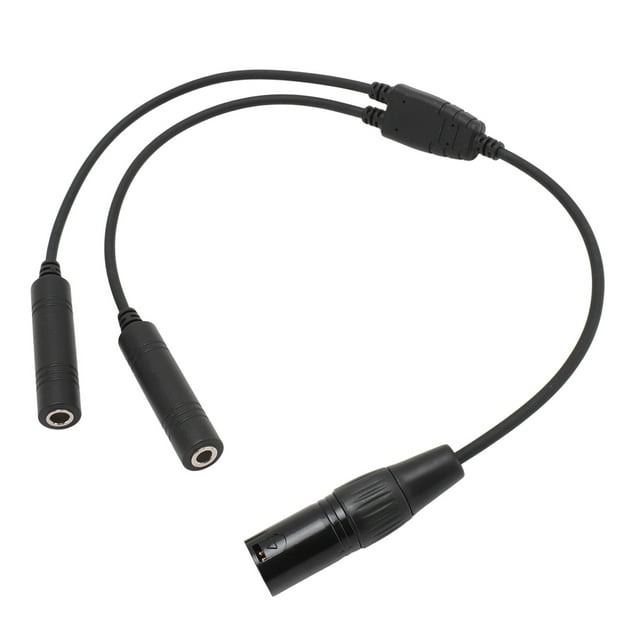 Aviation Headset Adapter, Aviation Headphone Cable Stable Performance GA Dual Plug To 5 Pin XLR Plug and Play for Most Of Aviation Headsets