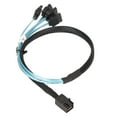 thumbnail image 3 of Línea de datos SA Sto SATA, Cable de servidor de datos de disco duro Mini SAS HD de 12 GBPS Cable SF SATA Tecnología avanzada, 3 of 9