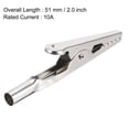 thumbnail image 3 of Uxcell 50mm 10A  Alligator Clips Crocodile Electrical Test Clamps 55Pack, 3 of 5