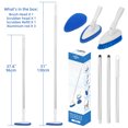 thumbnail image 4 of Qaestfy Shower Bathtub Tile Scrubber Brush with Extendable Aluminum Long Handle for Bathroom Wall Floor Scrubbing, 4 of 7