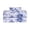 Blue Blossom Floral, variant on Feather and Stitch New York 4-Piece 300 Thread Count White 100% Cotton Sateen Sheet Set, Queen