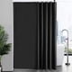 thumbnail image 1 of Black Anti-Mold Shower Curtain, Washable Polyester Fabric, Waterproof Bathroom Curtain with Hooks - 100x180cm (WxH), 1 of 5