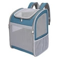thumbnail image 1 of MERIGLARE Dog Backpack Carrier Buckle Support Foldable for Sightseeing Walking Camping Blue, 1 of 9