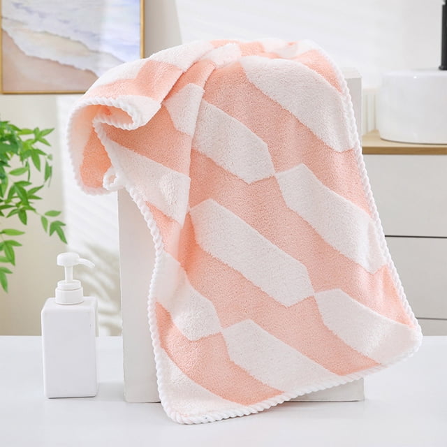 Fleece Polyester Fiber Towels, for Bathroom and Bathing, Enlarged and Thickened, Soft and Absorbent, 1 Pc